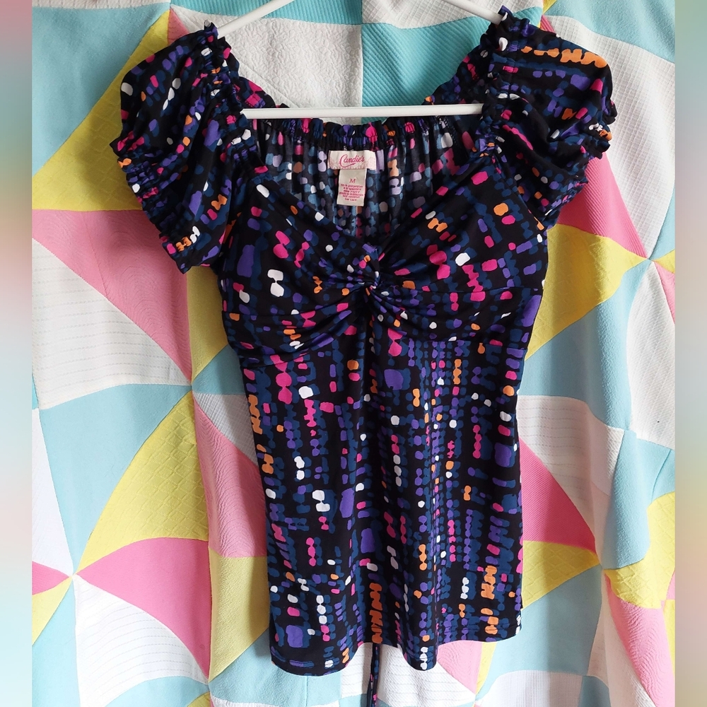 Candie's Multicolor Patterned Blouse